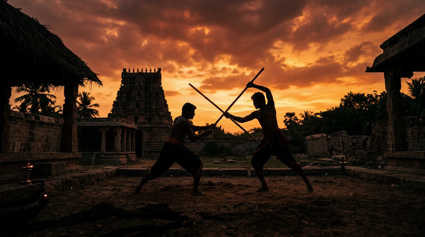 Porkalai Silambam Hero Background